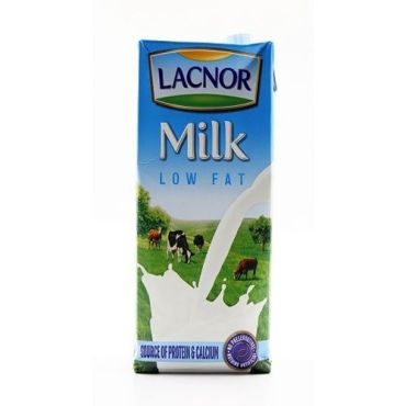 Lacnor Uht Half Cream Milk, 1Ltr, 12 Pieces Per Carton